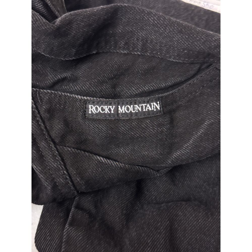 Vintage Rocky Mountain Jeans 24 x 34 Womens Black Denim Western Rodeo - Picture 10 of 10